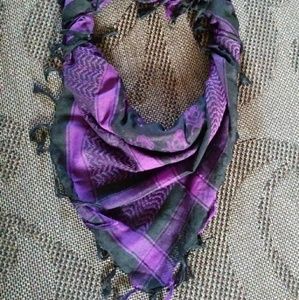 Handmade skull print scarf